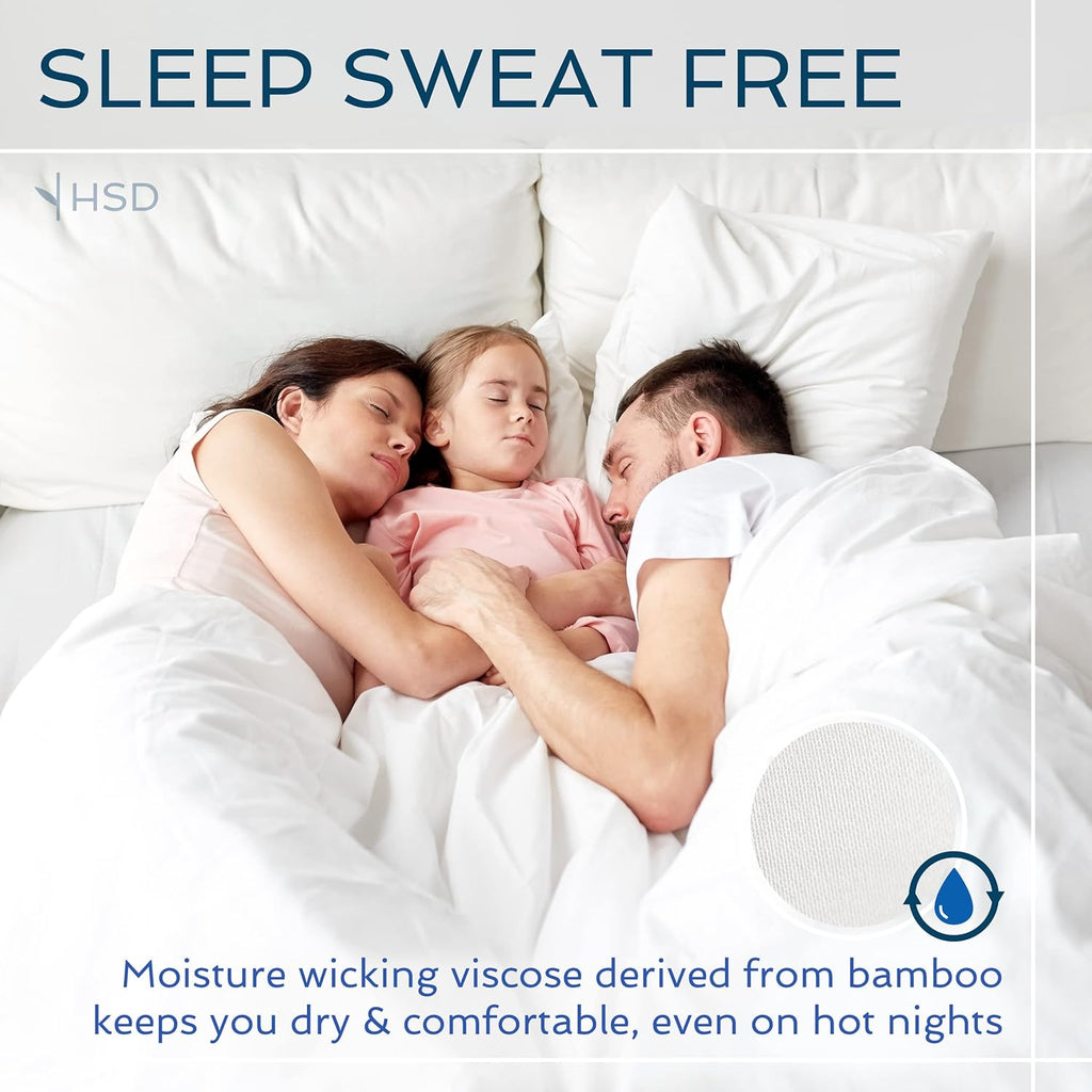 4 Piece Bed Sheet Set King Size, 100% Viscose Derived from Bamboo Sheets Set with 2 Pillowcases, Cooling & Breathable Luxury Bedding, Moisture-Wicking & Silky Soft, Light Yellow